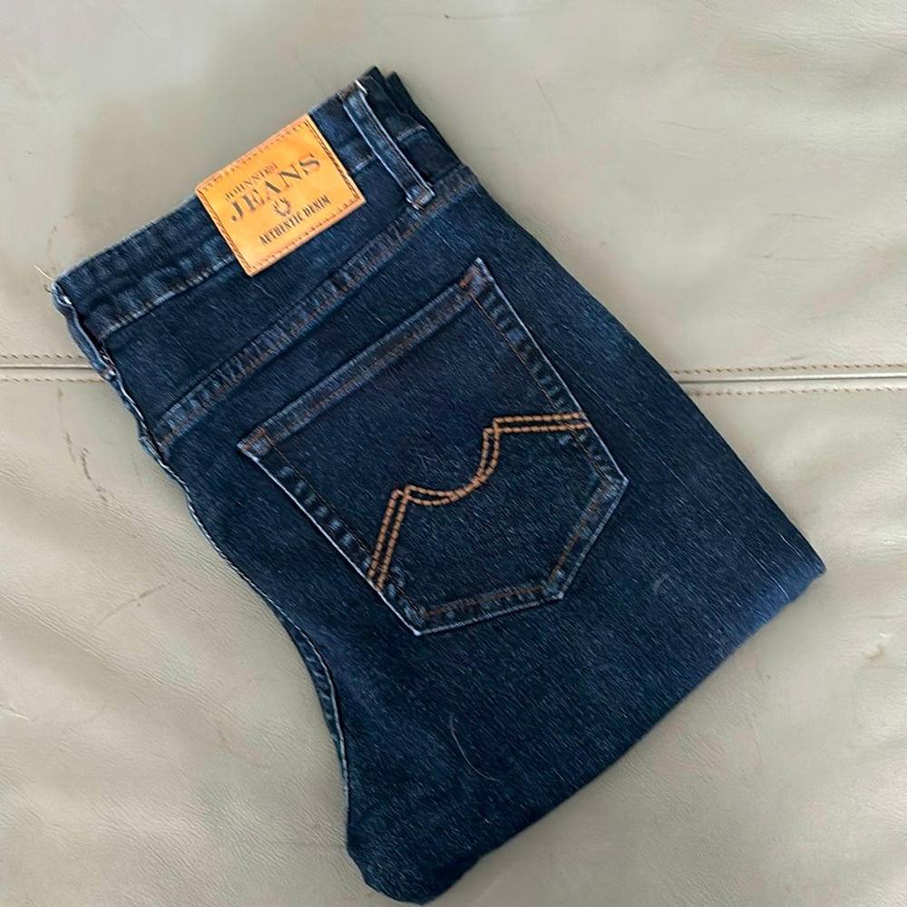 Brand new blue jeans